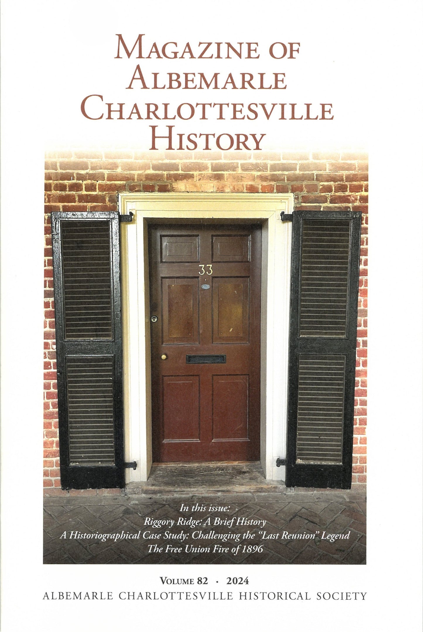 Magazine of Albemarle Charlottesville History // Volume 82 (2024)