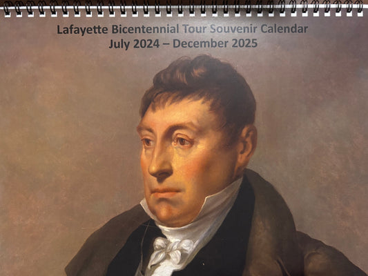 Lafayette Bicentennial Tour 18-Month Souvenir Calendar (Jul '24 - Dec '25)